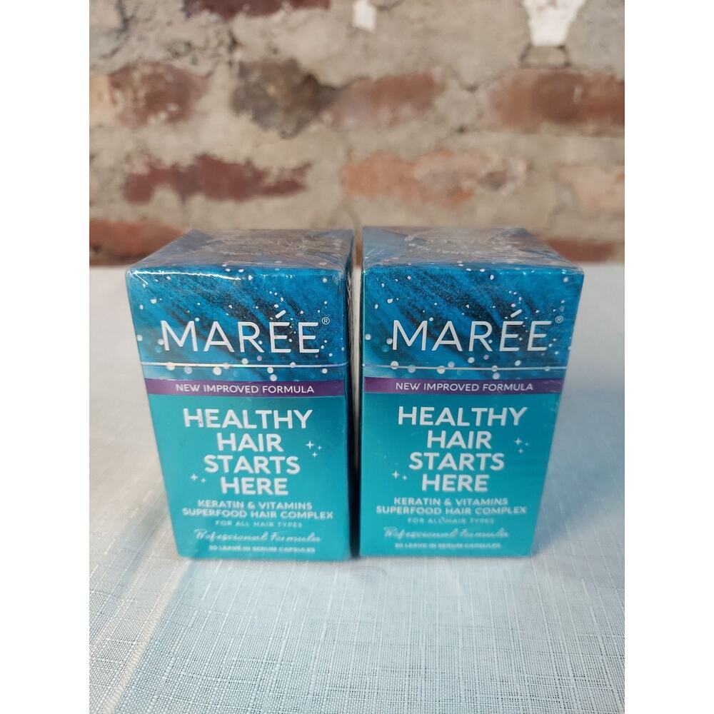 Maree Superfood Hair Complex Serum Capsules Lot of 2 Keratin Vitamins Treatment